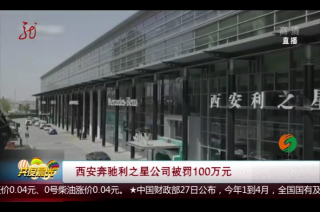西安奔驰利之星公司被罚100万元