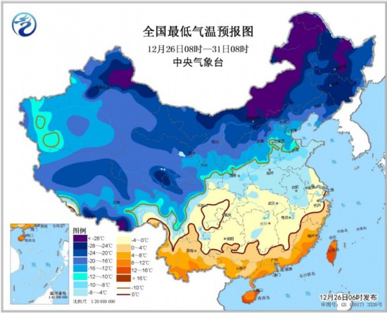 中央气象台发布寒潮蓝色预警 注意添衣保暖