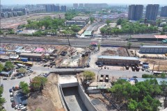 哈尔滨荣进街地道涵工程主道7月完工