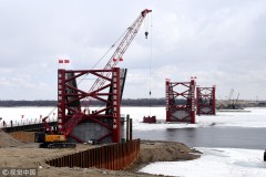 黑河中俄界江黑龙江大桥项目建设进展顺利（组图）