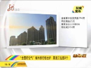 “全国好空气”城市排行榜出炉 黑龙江包揽8个