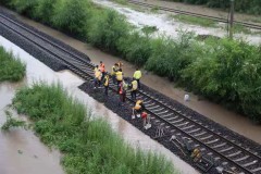 林密铁路线水害区段恢复开通