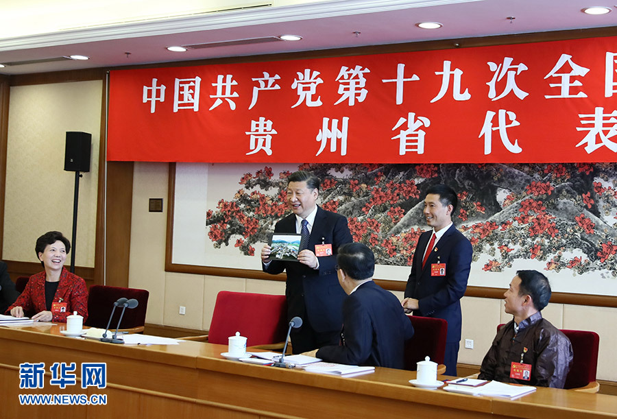 习近平参加党的十九大贵州省代表团讨论（图）